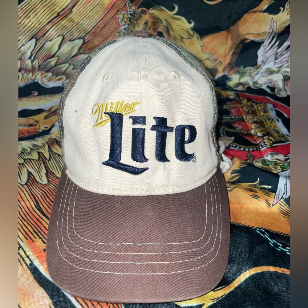 Miller Lite camo Strapback hat